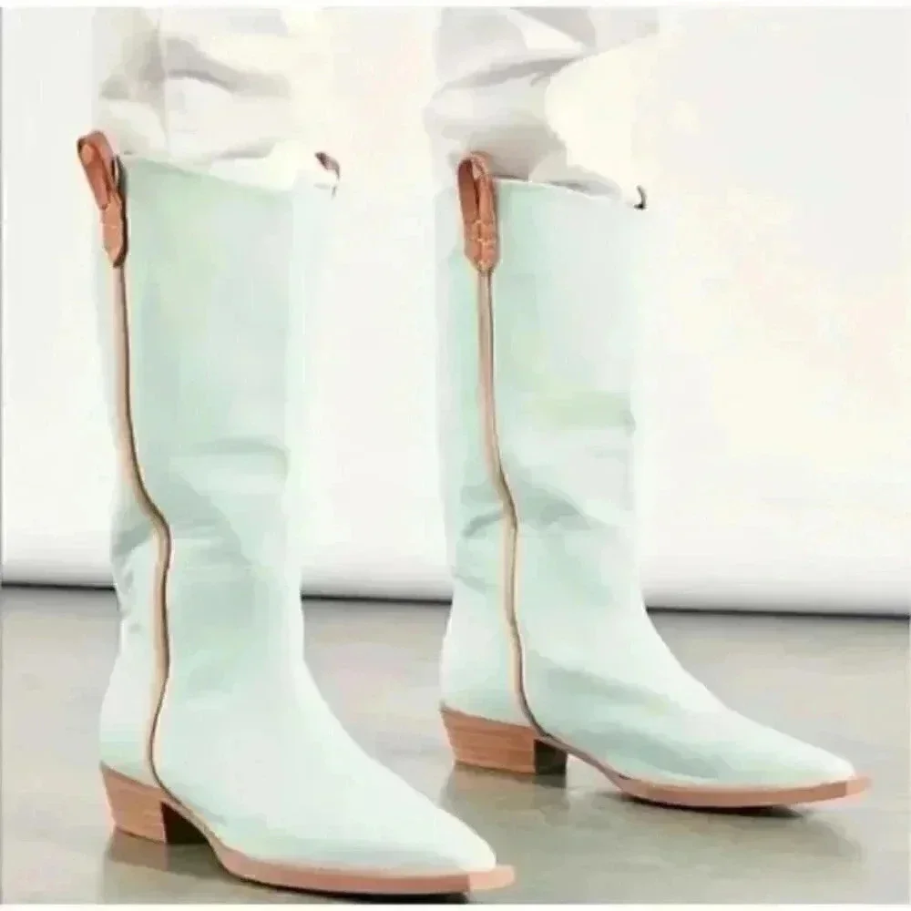 NWOT Free People We The Free Montage Tall Cactus Milk boots